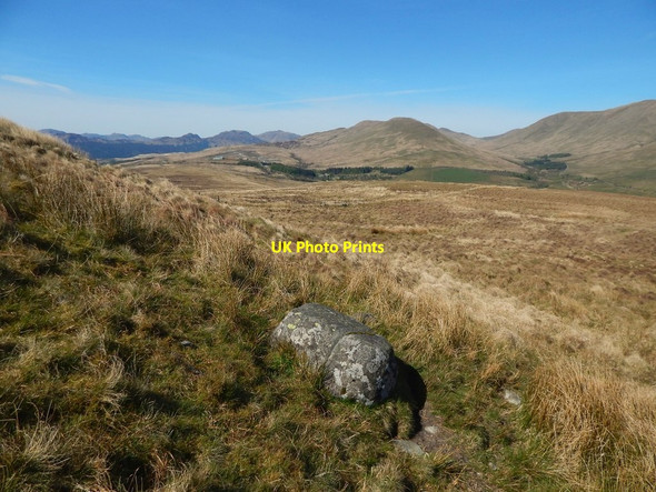Photo 6"x4" Slope on the moors near Glen Fruin Faslane Port c2017