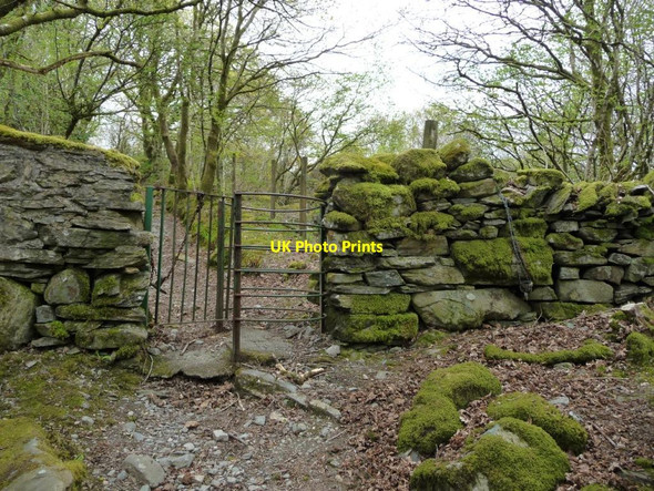 Photo 6"x4" Kissing gate on the footpath to Manod Blaenau Ffestiniog c2017