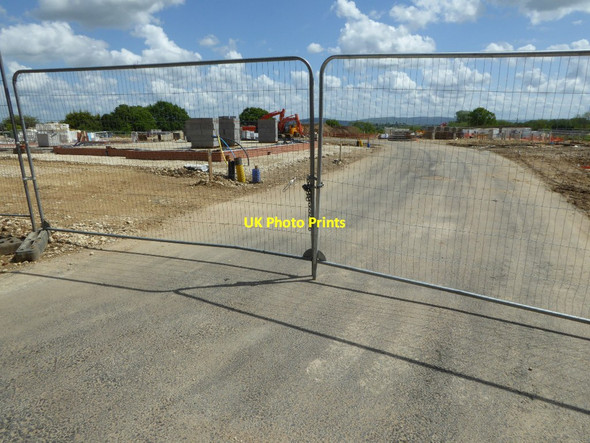 Photo 6"x4" Entrance to building site Church End\/SO8936 c2017