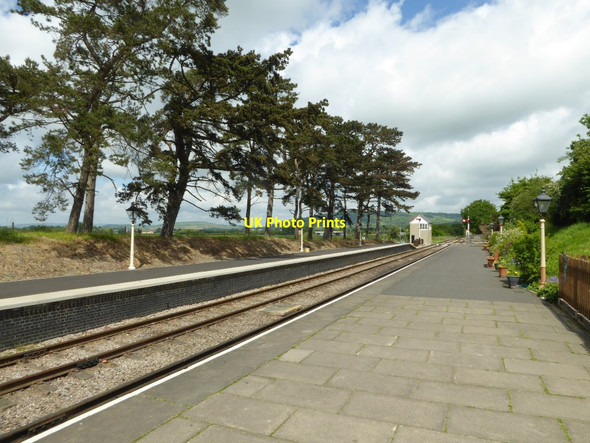 Photo 6"x4" Platform at Cheltenham Racecourse Station Brockhampton\/SO9426 c2017