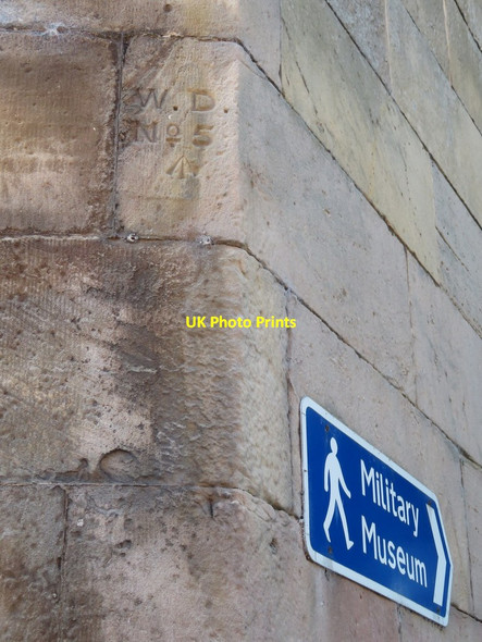 Photo 6"x4" Chester Castle Barracks War Department boundary stone #5 Chester c2017