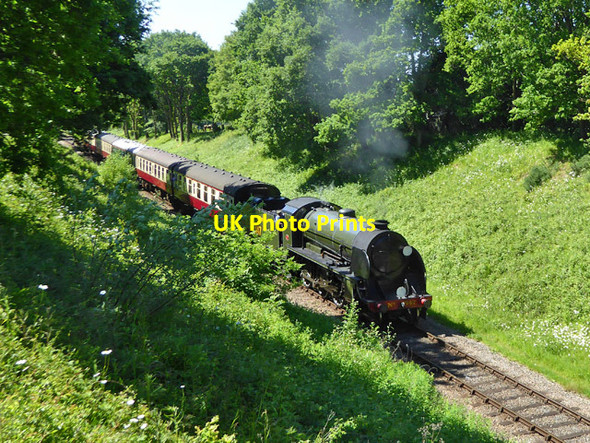 Photo 6"x4" First train of the day, Bluebell Railway Cinder Hill\/TQ3729 c2017