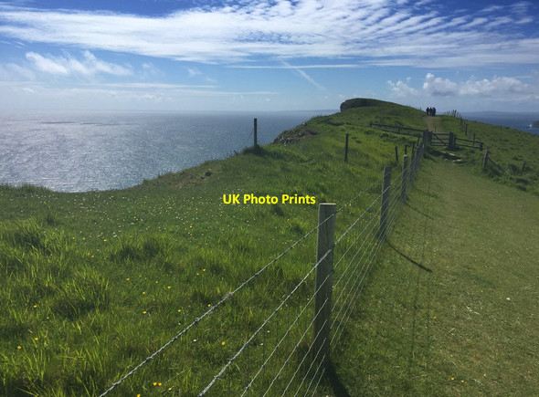 Photo 6"x4" South West Coast Path on Gad Cliff Tyneham c2017