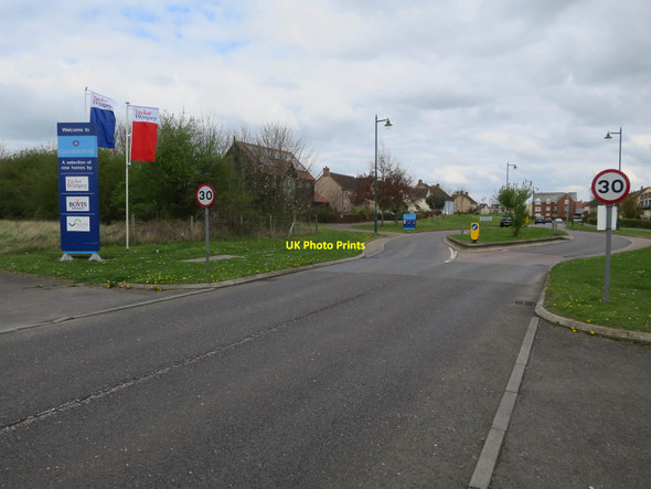 Photo 6"x4" Entrance to Cambourne Caxton c2017