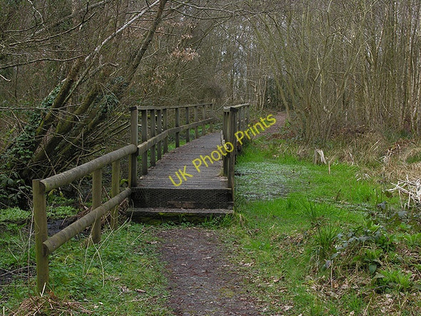 Photo 6"x4" Bridge over bog Eglwys Fach c2009