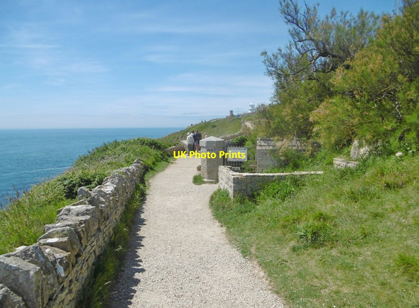 Photo 6"x4" Durlston, entrance Swanage c2017