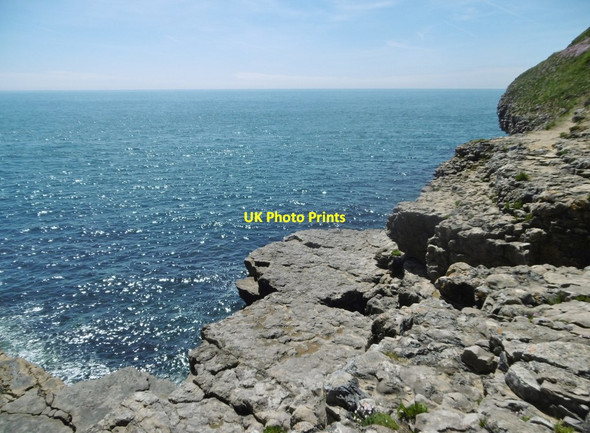 Photo 6"x4" Durlston, ledges Swanage c2017