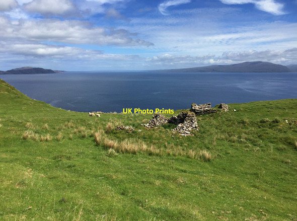 Photo 6"x4" Ruins at Hallaig Hallaig c2017