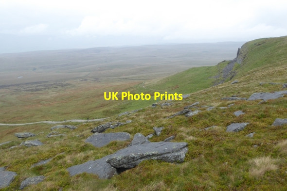 Photo 6"x4" Path under Pen-y-ghent side Brackenbottom c2017
