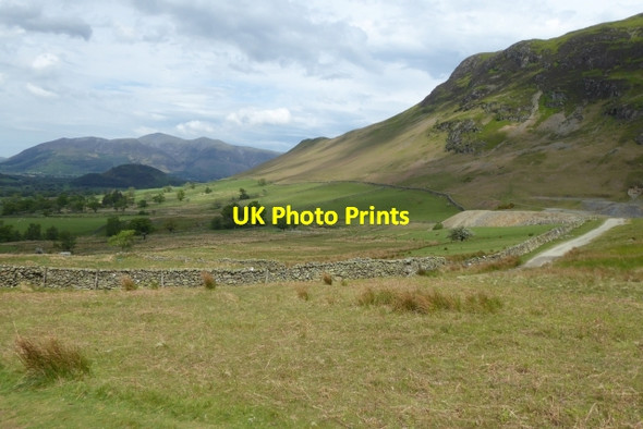 Photo 6"x4" Looking along the lower bridleway Little Town\/NY2319 c2017