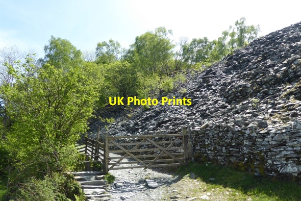 Photo 6"x4" Slate quarrying remains Little Langdale c2017