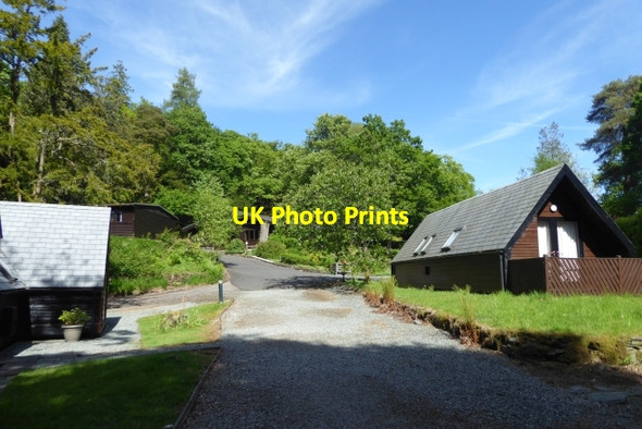 Photo 6"x4" Log cabins at Neaum Crag Skelwith Bridge c2017