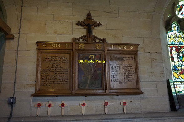 Photo 6"x4" Fimber WW1 Memorial Plaque Fimber c2017