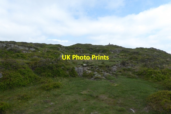 Photo 6"x4" Approaching the trig point Cartmel Fell c2017