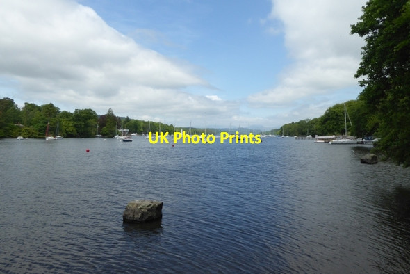 Photo 6"x4" Windermere from Fell Foot Park Lakeside\/SD3787 c2017