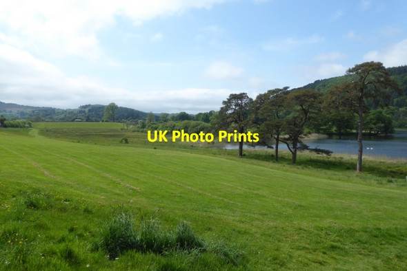 Photo 6"x4" Fields beside the Leven Newby Bridge c2017