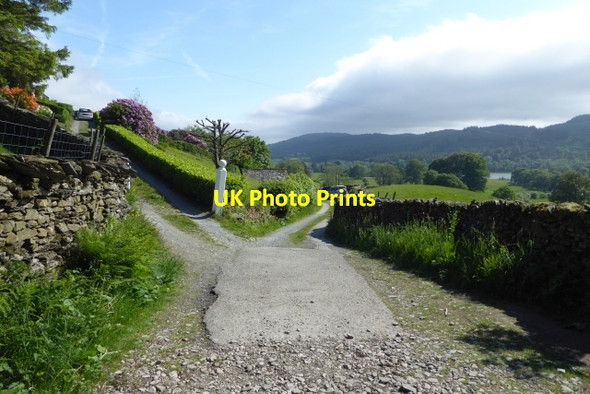 Photo 6"x4" Footpath to Near Sawrey Far Sawrey c2017