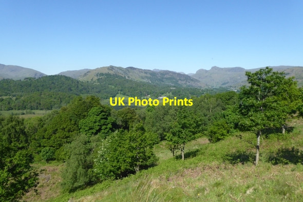 Photo 6"x4" Looking down from Neaum Crag Skelwith Bridge c2017