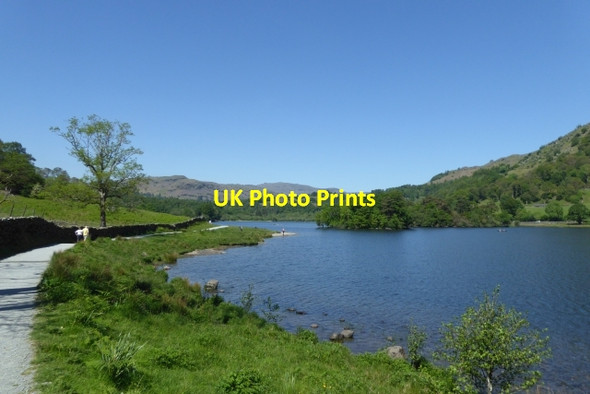 Photo 6"x4" Rydal Water path Ambleside c2017