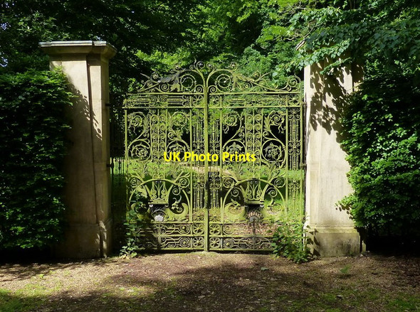 Photo 6"x4" Gates to Rushford Hall Rushford\/TL9281 c2017