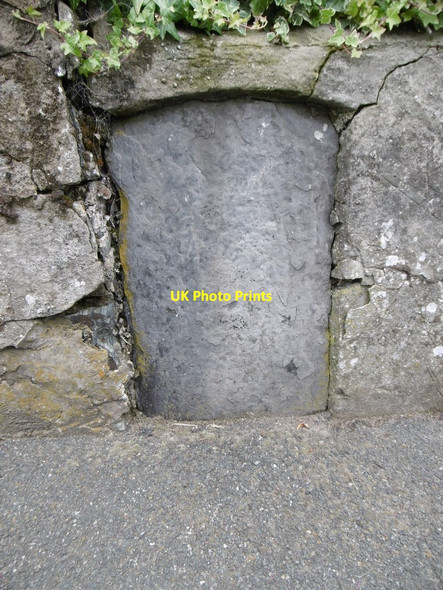 Photo 6"x4" Old Milestone by the A7, The Level, Isle of Man Ballagawne\/SC2169 c2015