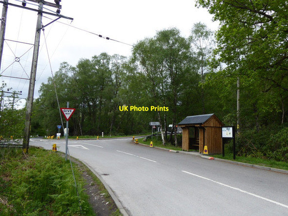 Photo 6"x4" Road junction at Glenfinnan Glenfinnan c2017