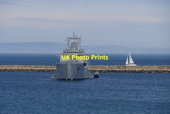 Photo 6"x4" Portland Breakwater Fortuneswell c2017