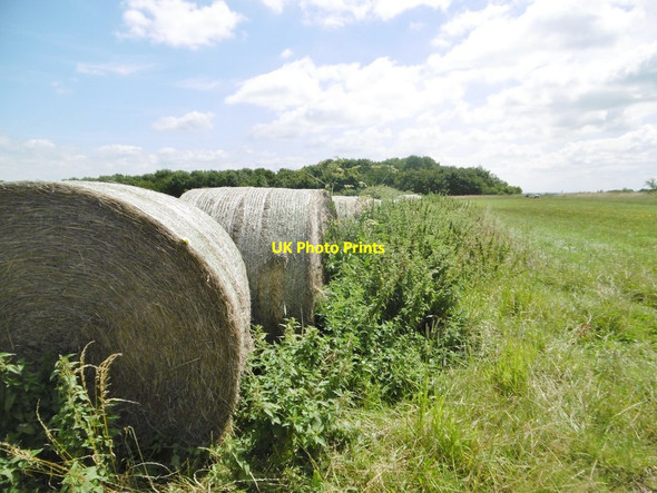Photo 6"x4" Erlestoke, bales Erlestoke c2017