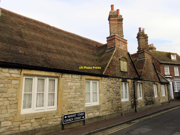Photo 6"x4" Almshouses on Church Street Poole\/SZ0191 c2017