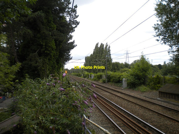 Photo 6"x4" Railway line north of Bournville station Stirchley\/SP0581 c2017