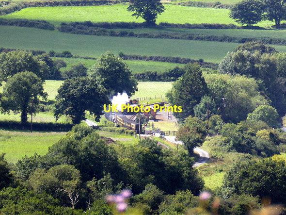 Photo 6"x4" A Vale of Rheidol train entering Capel Bangor Station Capel Seion\/SN6379 c2017
