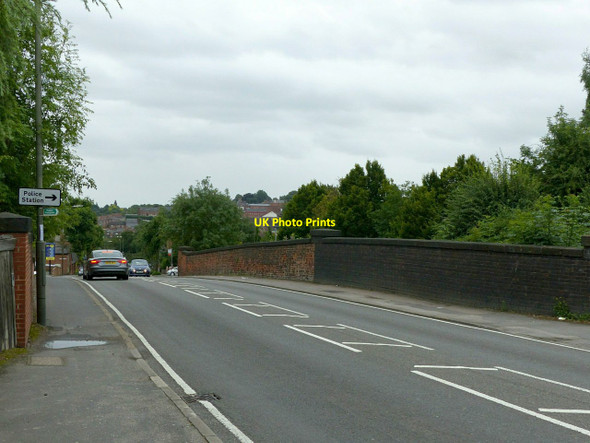 Photo 6"x4" Heanor Road former railway bridge Ilkeston c2017