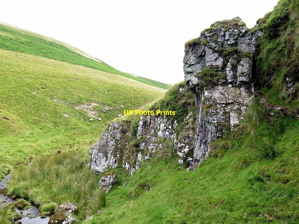 Photo 6"x4" Rock outcrop near Rennies Burn Rennies Burn c2017