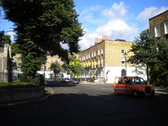 Photo 6"x4" North side of Cloudesley Square, Islington London c2017