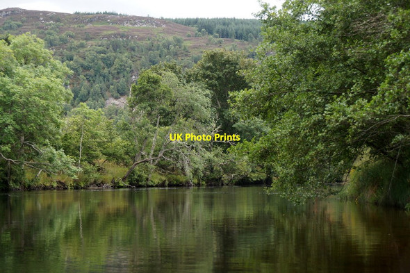 Photo 6"x4" River Beauly from canoe at Knocknashalavaig Eskadale c2017