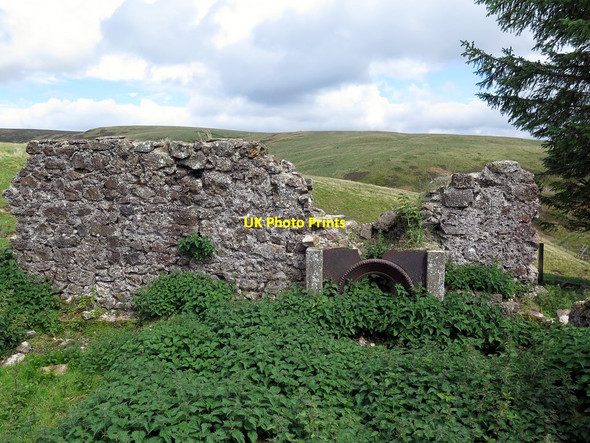Photo 6"x4" Remains of fire-place at Yearning Hall Yearning Hall c2017