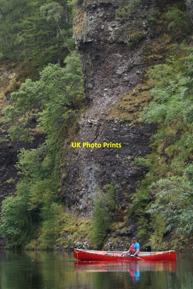 Photo 6"x4" Canoe in the Aigas Gorge on the River Beauly Crask of Aigas c2017
