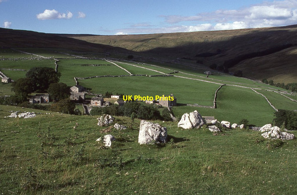 Photo 6"x4" Foxup viewed from Low Bergh Foxup c1990