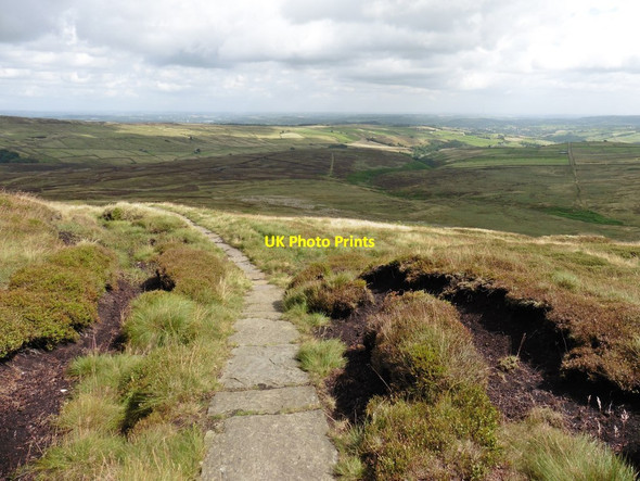 Photo 6"x4" The Pennine Way, below Black Dike Head Holme\/SE1005 c2017