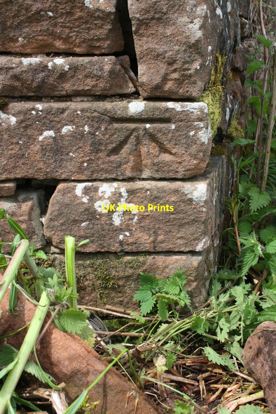 Photo 6"x4" Benchmark on Salkeld Road wall angle Penrith c2015