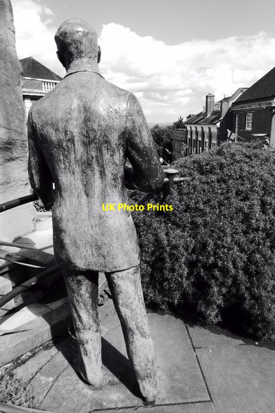 Photo 6"x4" Statue of Sir Edward Elgar Great Malvern c2017