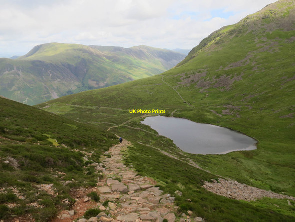 Photo 6"x4" Made path to Bleaberry Tarn Buttermere\/NY1717 c2017