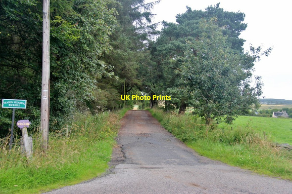 Photo 6"x4" Access to houses at Backhill Hatton of Fintray c2017