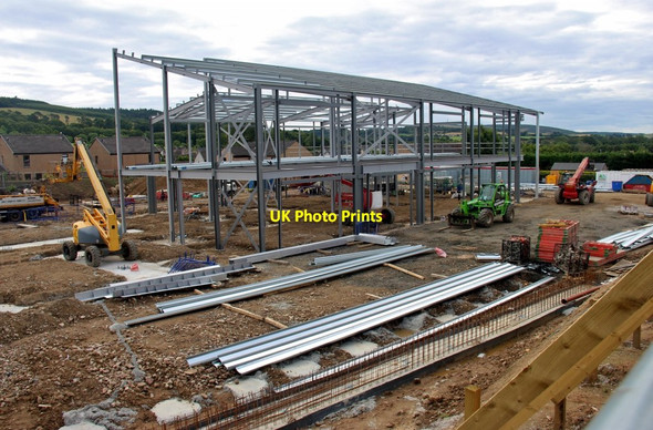Photo 6"x4" Steel frame erection at Blackburn Blackburn\/NJ8212 c2017