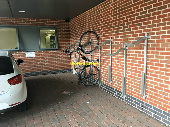 Photo 6"x4" Bike rack at The Quadrant office block Beeston\/SK5236 c2017
