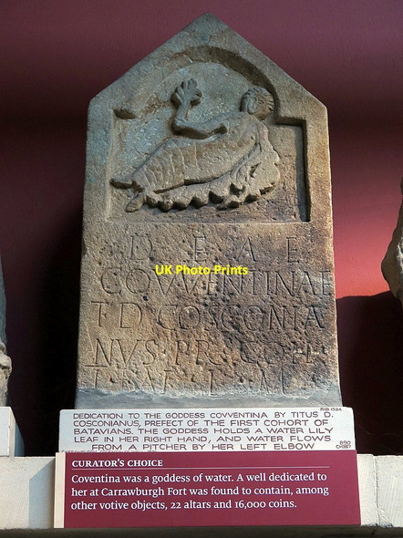Photo 6"x4" Dedication to Coventina, Clayton Museum, Chesters Roman Fort Chollerford c2017