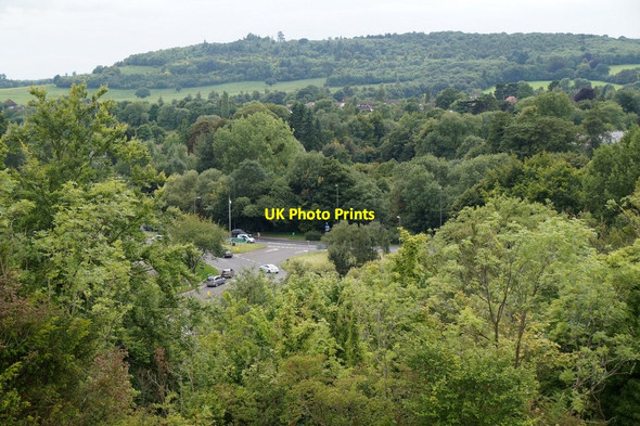 Photo 6"x4" Roundabout at Burford Bridge from Box Hill Dorking c2017