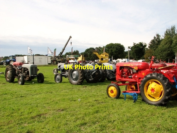 Photo 6"x4" Display of vintage Massey Ferguson tractors Little London\/TG1823 c2017