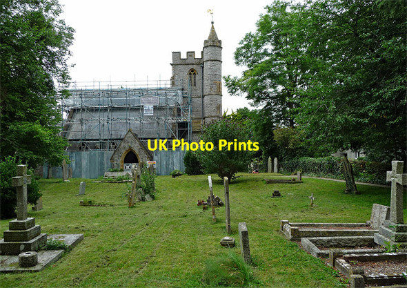 Photo 6"x4" St Andrew, Aller Longstone\/ST3929 c2017