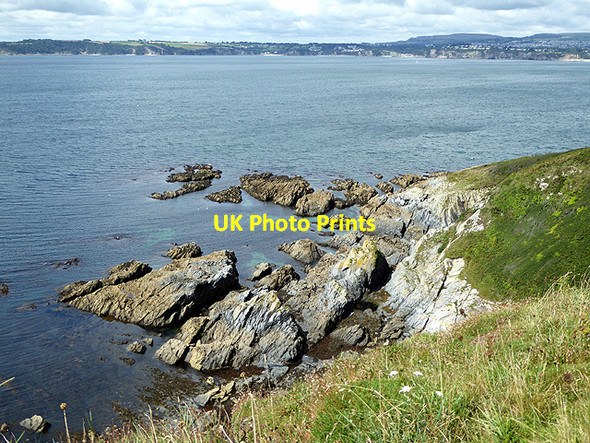 Photo 6"x4" Little Gribbin Polkerris c2017